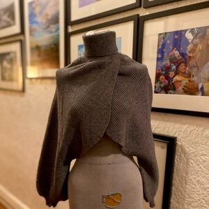 Chic Charcoal Women's Poncho